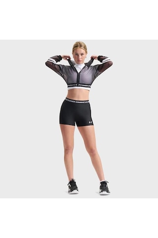 Under Armour Heatgear Mesh Kadın Siyah Polo Yaka Tişört