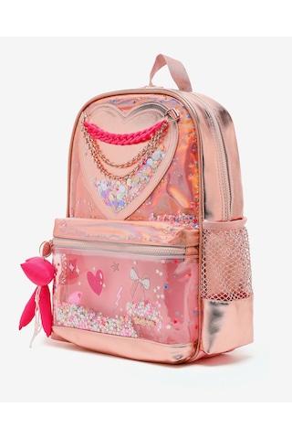 Skechers G Queen Heart Backpack Büyük Kız Çocuk Metalik Pembee Sırt Çantası Sktt30390-spnk