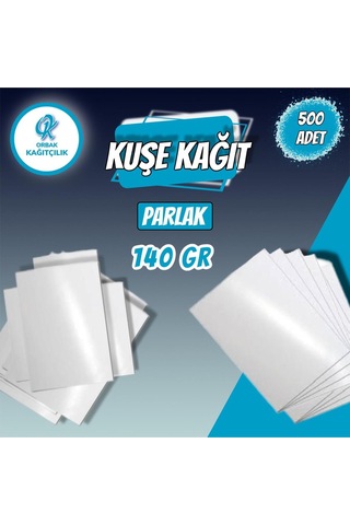 Kaliteli A4 Parlak Kuşe Kağıdı Dijital Baskı,sertifika Ve Fotoğraf Kağıdı 140gr 500 Adet 4,36 Kg