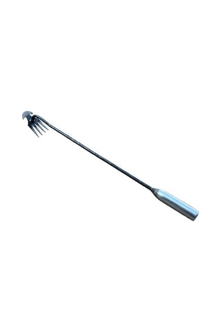 Xindoker Bahçe Çim Kaldırma Aleti - 4 Dişli Demir Saplı 50cm Uzunluklu Çim Kökü Kaldırıcı Ve Toprak Gevşeticisi - Karton+baloncuk Poşet Paketli