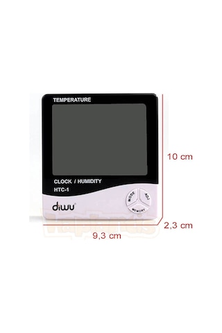 Diwu Htc-1 Saatli Nem Ölçer ve Termometre