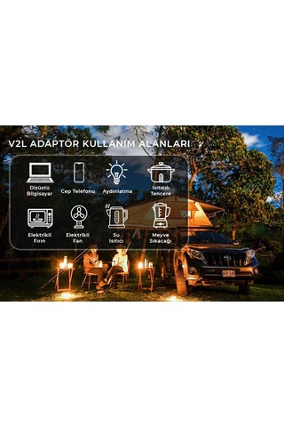 Sgstec Mg 3 M Kablolu 2'li V2L Uzatma Priz Adaptör 3.5 KW