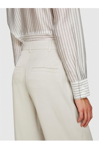 Sisley %100 Viskoz Önü Pileli Geniş Paça Pantolon Kadın Bej Pantolon - 324p49nmlf057