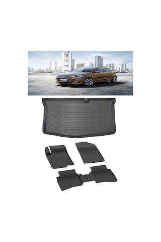 Sahler Hyundai İ20 2015-2020 4.5d Paspas 3d Rizline Bagaj Havuzu