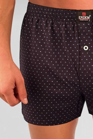 Erdem Lacivert Baskılı Desenli Penye Boxer 1400ylp Lacivert