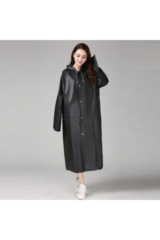 Bosile Unisex Yağmurluk, Şeffaf Su Geçirmez Pvc Şık Kıyafetüstü Eva Yağmurluk Çok Renkli