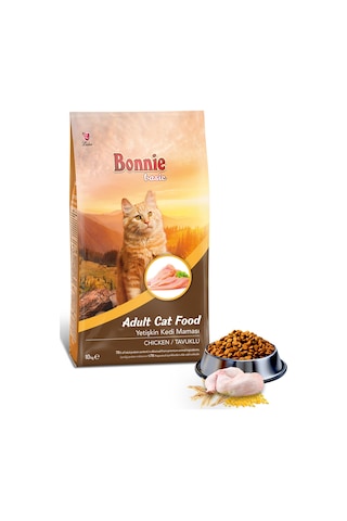 Bonnie Tavuklu Yetişkin Kedi Maması 10 KG