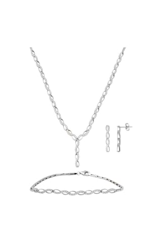 Sonsuzluk 14 Ayar Beyaz Altın Set STFVB14K4676