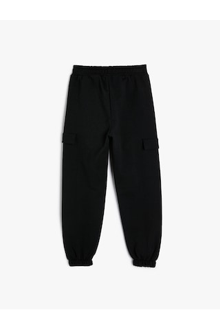 Koton Basic Jogger Eşofman Altı Cep Detaylı Beli Lastikli Siyah 5wkg40025ak Siyah