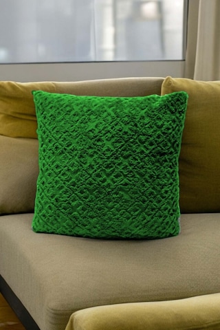 Bohem 4'lü Dekoratif Yastık Kılıfı Kırlent Kılıfı 43x43 Cm Yeşil Otantik Desen Yeşil