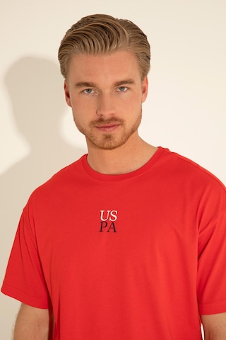 U.S. Polo Assn. Erkek Comfort Fit Bisiklet Yaka Kırmızı Tişört 50289221-VR030