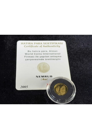 Darphane 2003 Nemrud Altın Hatıra Sikkesi Proof Baskı 24 Ayar Sertifikalı