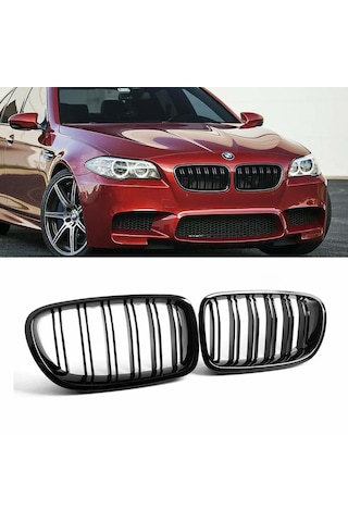 Bmw F10 M5 Piano Black Çift Tırnak Ön Böbrek Panjur