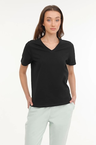 Lumberjack 11ct126 V Yaka Kadın Body - Siyah