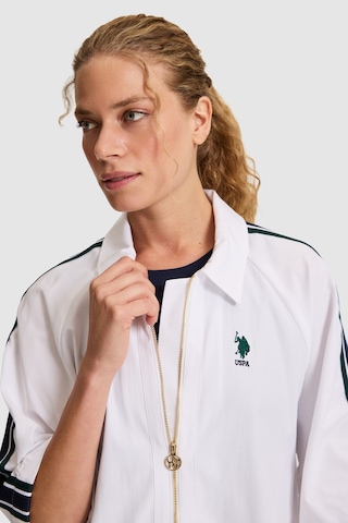 U.S. Polo Assn. U.s. Polo Assn. Kadın Beyaz Gömlek Desenli 50320109-vr013