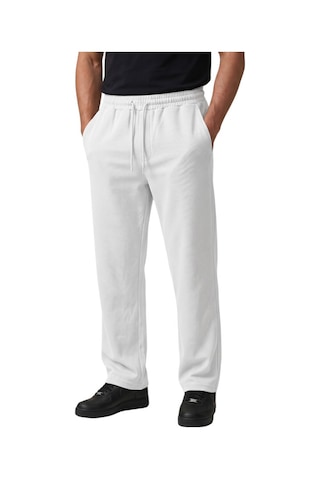 Deep Sea Deepsea Beyaz Baggy Style Likralı Lastikli İpli Erkek Spor Pantolon 2600262