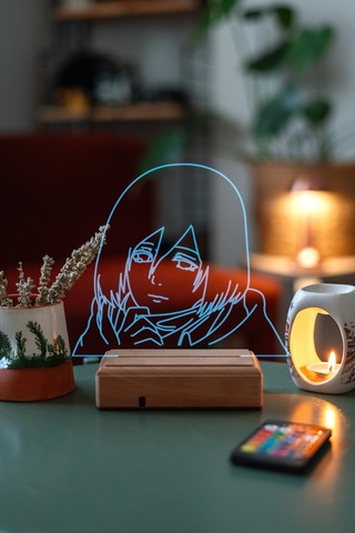 Mikasa Ackerman Aot 16 Renk Gece Lambası