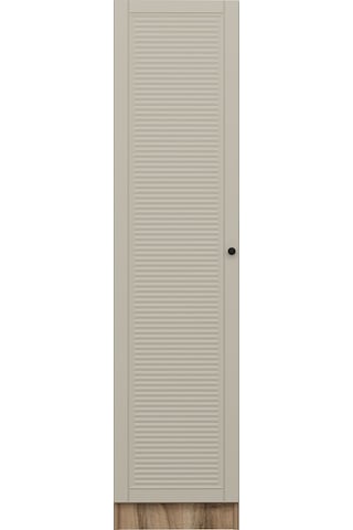 Minar Kale 1 Kapaklı Dolap Mebran Panjur 190cm - Dore/kumtaşı - Raflı Çok Renkli