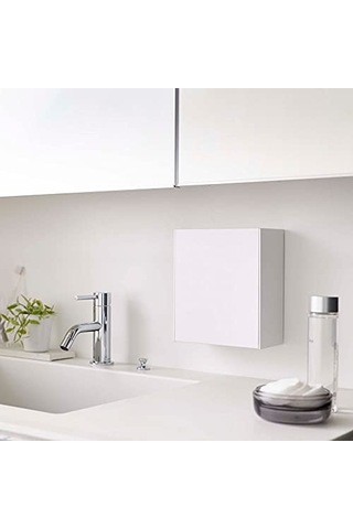 Tower Yapışkanlı Kancalı Saklama Kutusu Beyaz Abs Reçine Minimalist 17 X 8 7 16 X 20 Cm Genel