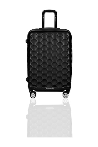 Polo&Sky Petek Model Siyah Renk Orta Boy Valiz Bavul Siyah