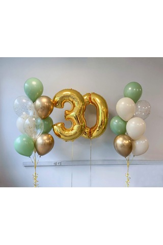 Folyo Rakam Balon Gold 100cm 40inç 0