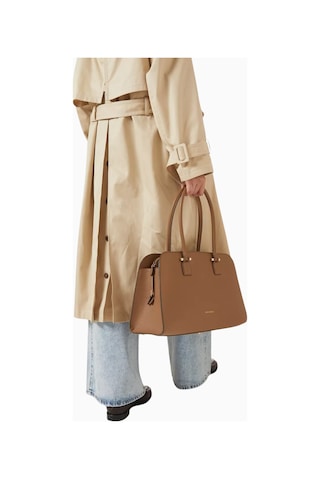 Strathberry Maxi Georgia Tote Çanta Clay, Geniş Ve Şık Tasarım Omuz Çantası Kahverengi