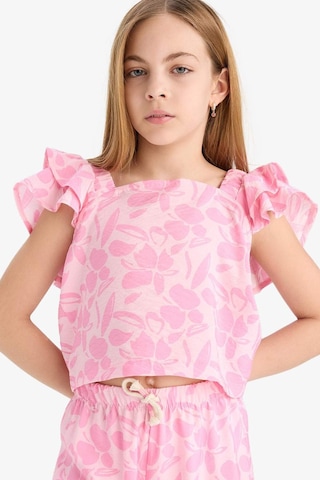 DeFacto Kız Çocuk Desenli Kısa Kollu Bluz D7881A825SMPN122