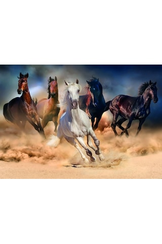 Nova 2000 Parça Toz Duman Koşan Atlar Puzzle - 46002