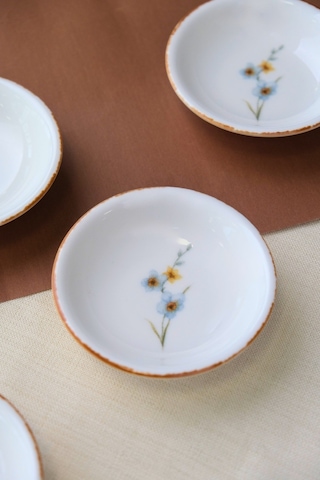 Tabak Evi Porselen Azelya Mini Kase Seti 9x2,50cm 4 Parça Çok Renkli