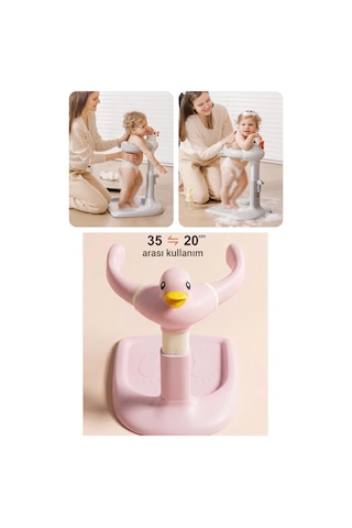 Wellgro Holdme Bebek Banyo Duş Standı Pembe