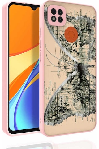 Xiaomi Redmi 9c Kılıf Desenli Kamera Korumalı Parlak Zore Nora Kapak NO4