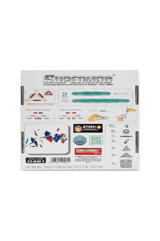 Supermag 46 Parça Manyetik Yapı Ve Geometri Seti- Stem Eğitici Manyetik Oyuncak