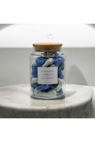 Selka Home Yıkama Tableti Kavanozu 890 Ml Şeffaf