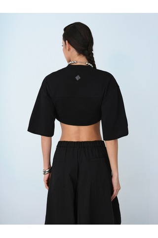 New Baggy Fit Kadın Pantolon Siyah