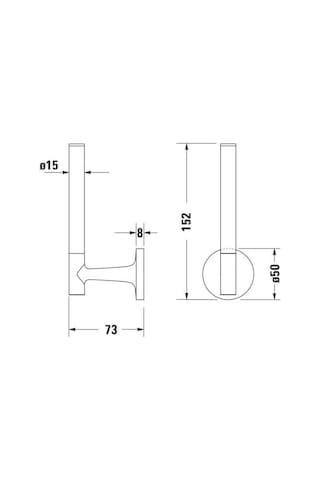 Duravit Starck T Tuvalet Kağıtlığı Yedek 0099391000