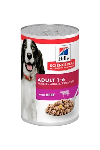 Hill's Scıence Plan Biftekli Orta Irk Yetişkin Köpek Konservesi 370 Gr