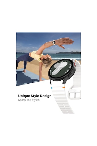 Samsung Galaxy Uyumlu Watch 7 6 5 4 Fe 40 44 Mm Classic 42 43 46 47 Mm Wave Soft Silikon Kordon Spor