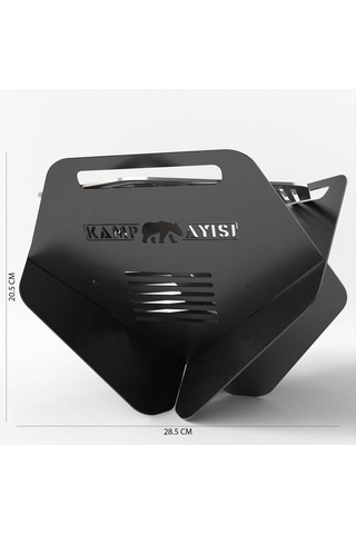 Kamp Ayısı Campytri Grill Çantalı Katlanabilir Bushcraft Mangal