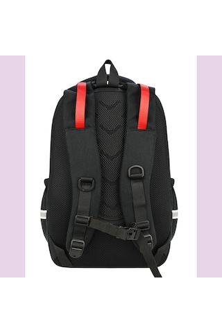 Ortopedik Ultra Lüx Büyük Boy 45 32 25 Cm Su Geçirmez Laptop Bölmeli Sırt Çantası Siyah