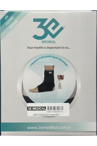 3E Medikal Ligament Ayak Bilekliği Fleksible Balenli Neopren