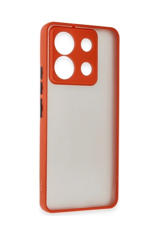 Herşeytrend Xiaomi Redmi Note 13 Pro 5g Kılıf Montreal Silikon Kapak - Kırmızı Çok Renkli