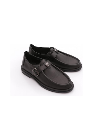 Dgn 500 Kadin Loafer Ayakkabi Siyah Napa