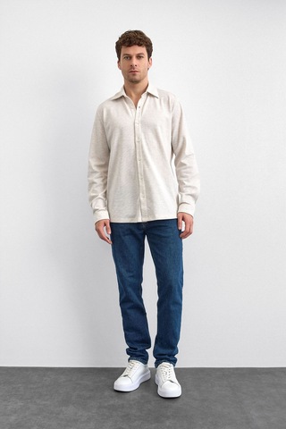 Back & Bond Erkek Gömlek B35w22011 114 Bej Bej