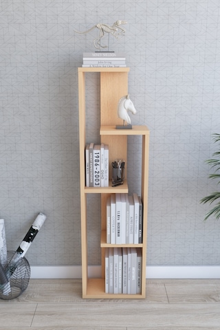 Zile 4 Raflı Kitaplık, Kayın 44x157x25 Cm Nocolor-0b4ce28c