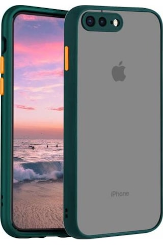 Apple Uyumlu iPhone 8 Plus Kilif Lens Korumali Mat Silikon Kapak 449248205