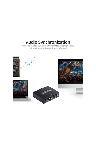 Reedark Ypbpr'den Hd'ye Dönüştürücü, 1080p Full Hd Kalitesi, Ses-video Senkronizasyonu, Yüksek Uyumluluk, Ypbpr Girişi Hd Çıkışı