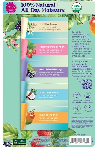 Eos Lip Balm Dudak Balsamı Çeşit Paketi 9 Adet