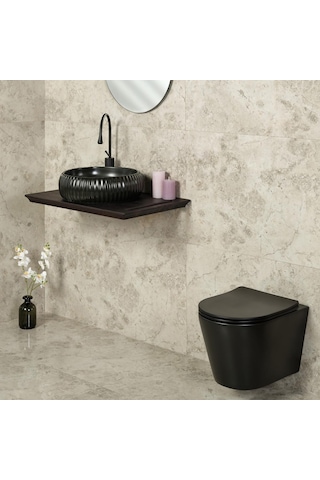 Lena E-4161S Tezgah Üstü Porselen Lavabo