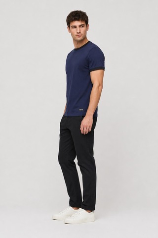 Alexandergardi Yaka Detaylı T-shirt Lacivert