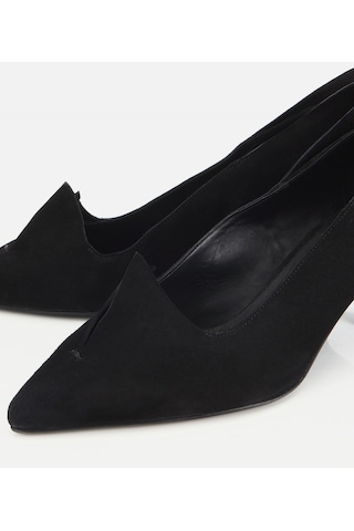 Hotiç Kadın Süet Deri Sivri Burunlu Minimal Stiletto 01ayh318310a100 01ayh318310a100 Siyah